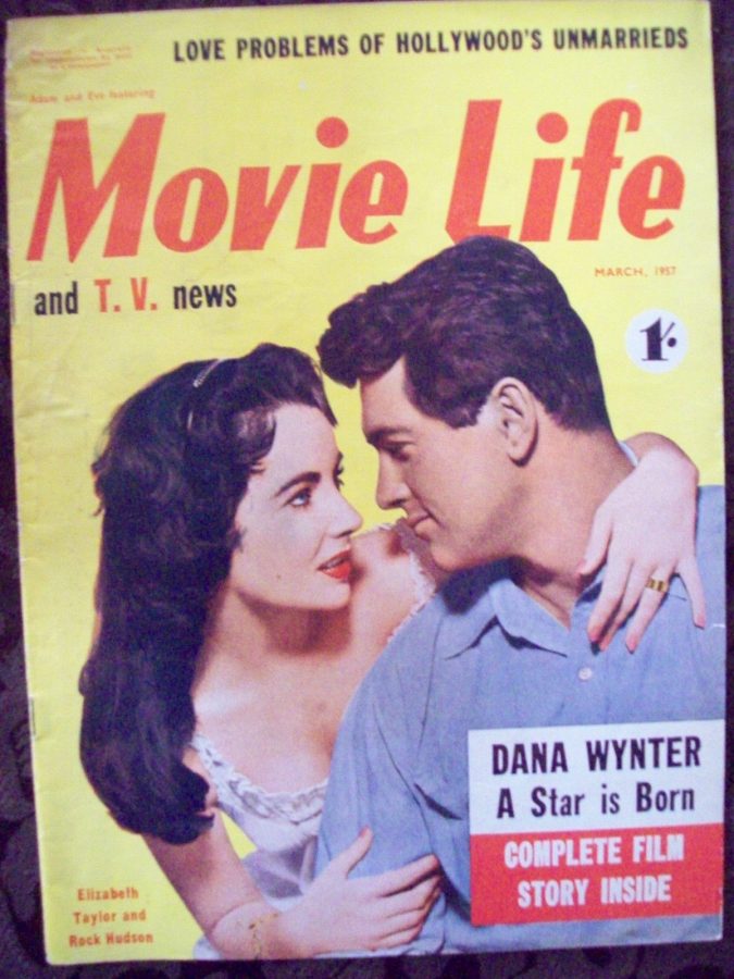 MOVIE LIFE (Au) magazine side cover March 1957