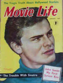 MOVIE LIFE (Au) magazine side cover January 1958