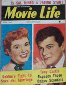 MOVIE LIFE (Au) magazine side cover April 1958