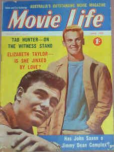 MOVIE LIFE (Au) magazine side cover June 1958