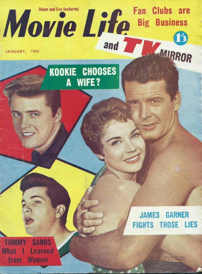 MOVIE LIFE (Au) magazine side cover January 1960