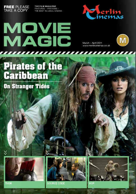 MOVIE MAGIC magazine side cover March/April 2011