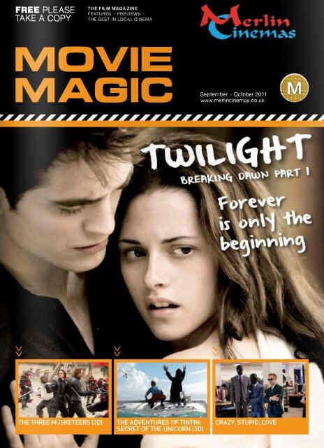 MOVIE MAGIC magazine side cover September/October 2011