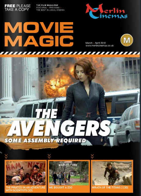 MOVIE MAGIC magazine side cover March/April 2012