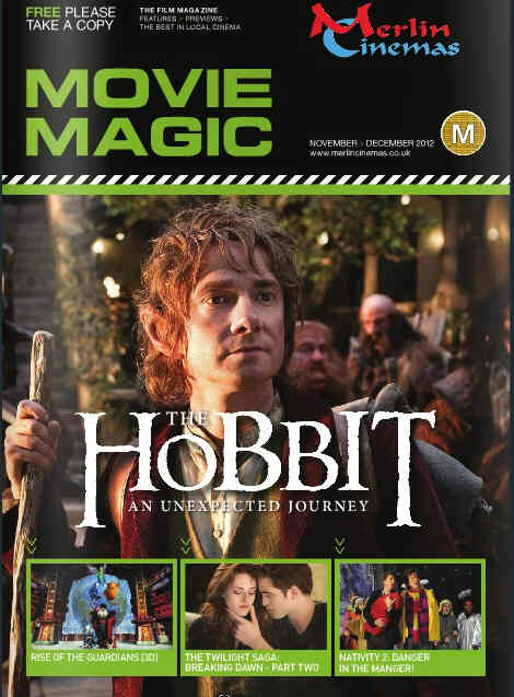 MOVIE MAGIC magazine side cover November/December 2012