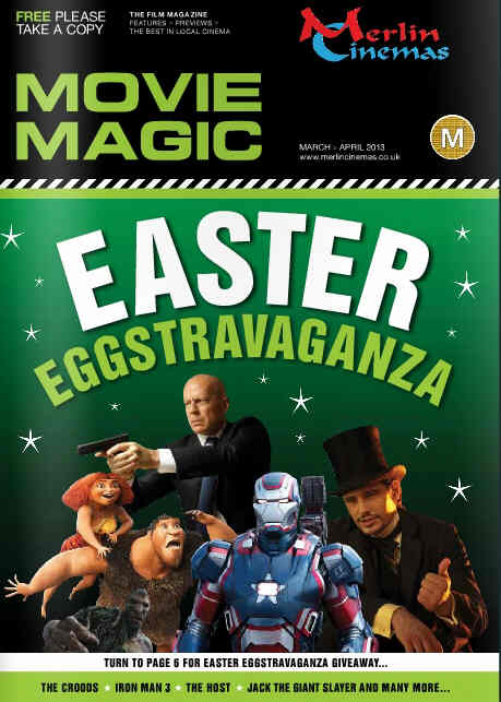 MOVIE MAGIC magazine side cover March/April 2013