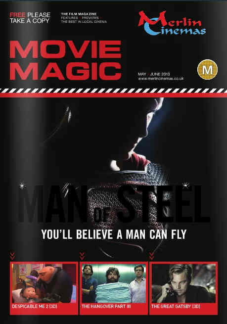 MOVIE MAGIC magazine side cover May/June 2013