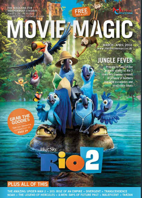 MOVIE MAGIC magazine side cover Issue 57 March/April 2014