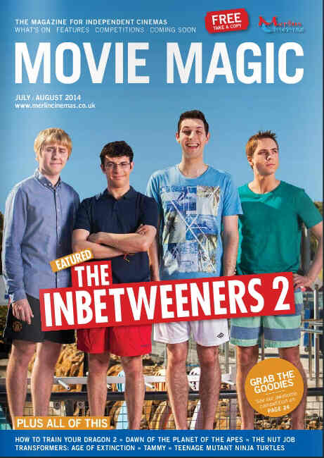 MOVIE MAGIC magazine side cover July/August 2014