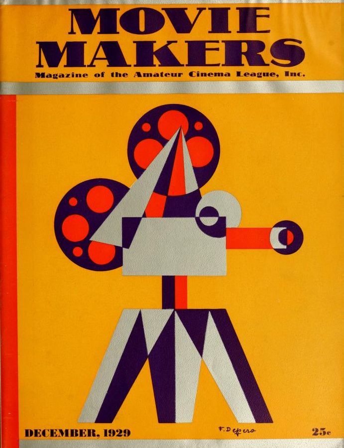 MOVIE MAKERS magazine side cover Issue 36 December 1929