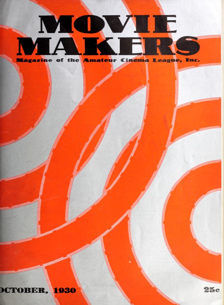 MOVIE MAKERS magazine side cover Issue 46  Vol 5 # 10 October 1930