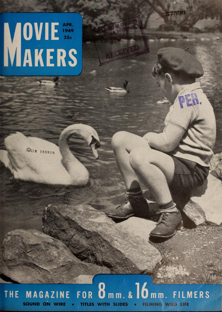 MOVIE MAKERS magazine side cover Issue 280 April 1949