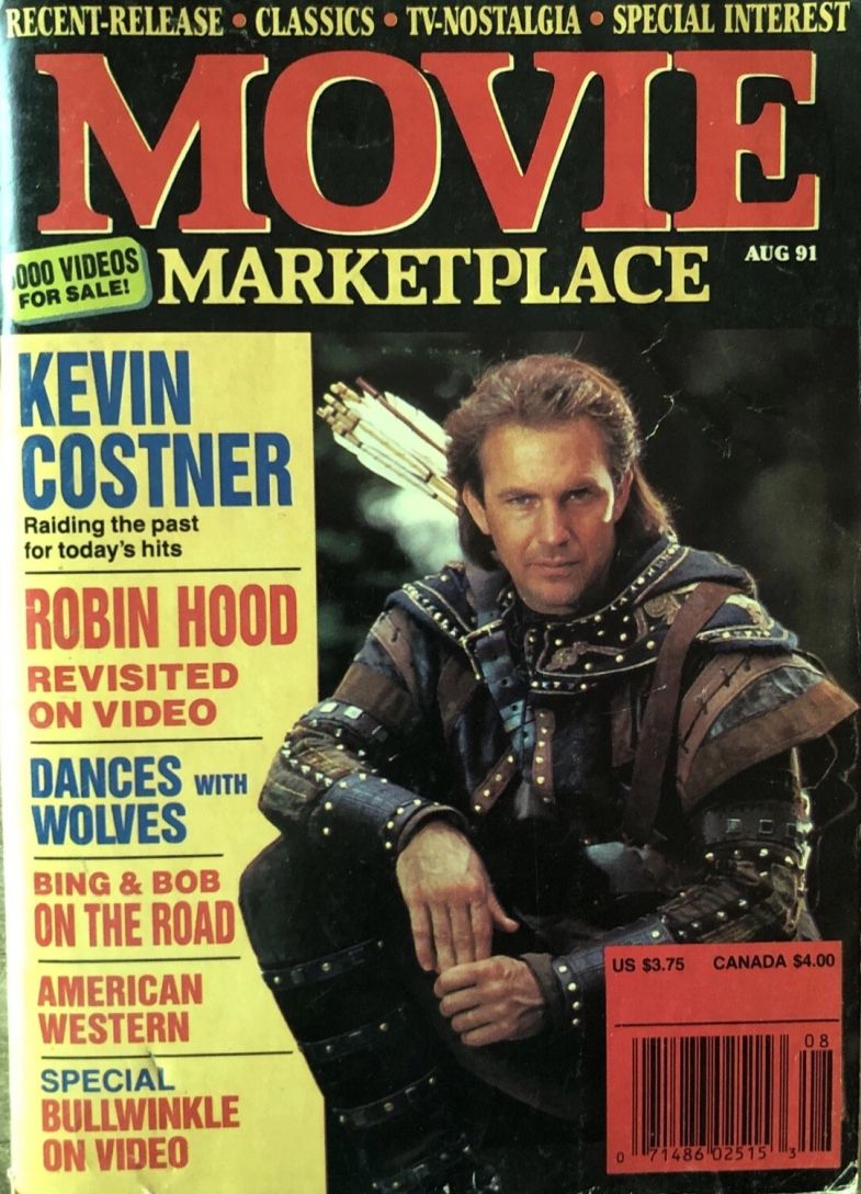 MOVIE MARKETPLACE magazine side cover August 1991