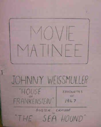 MOVIE MATINEE magazine side cover Issue 2  1965