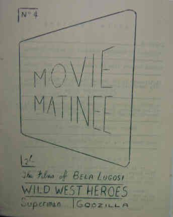 MOVIE MATINEE magazine side cover Issue 4 May 1965