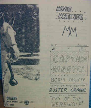 MOVIE MATINEE magazine side cover Issue 5 July 1965
