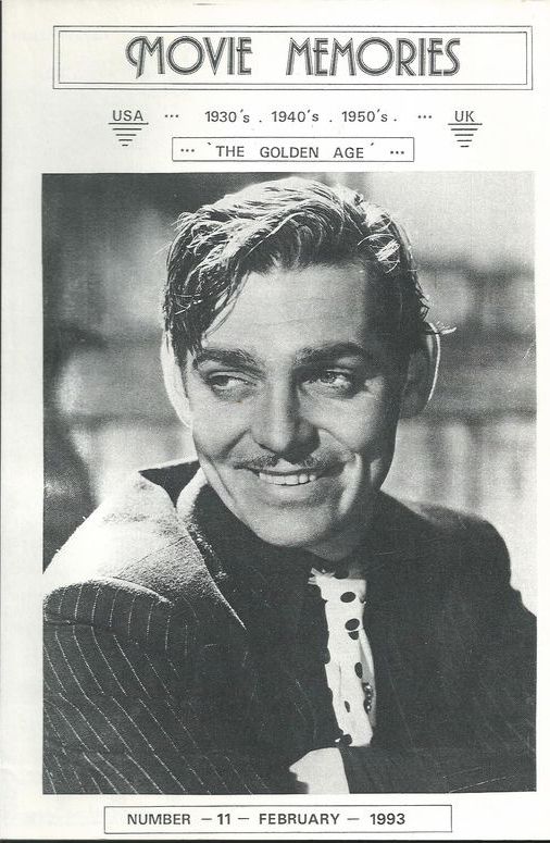 MOVIE MEMORIES magazine side cover Issue 11 February 1993