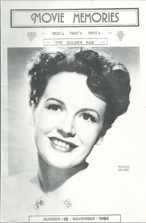 MOVIE MEMORIES magazine side cover Issue 18 November 1994
