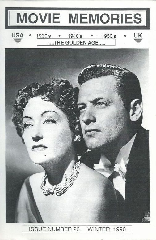 MOVIE MEMORIES magazine side cover Issue 26 Winter 1996