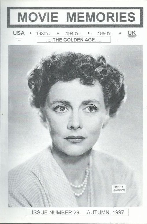 MOVIE MEMORIES magazine side cover Issue 29 Autumn 1997