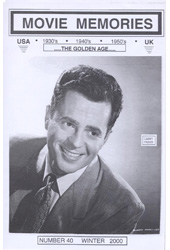MOVIE MEMORIES magazine side cover Issue 40 Winter 2000