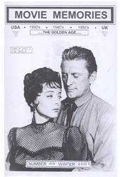 MOVIE MEMORIES magazine side cover Issue 43 Winter 2001
