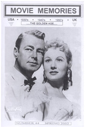 MOVIE MEMORIES magazine side cover Issue 44 Spring 2002