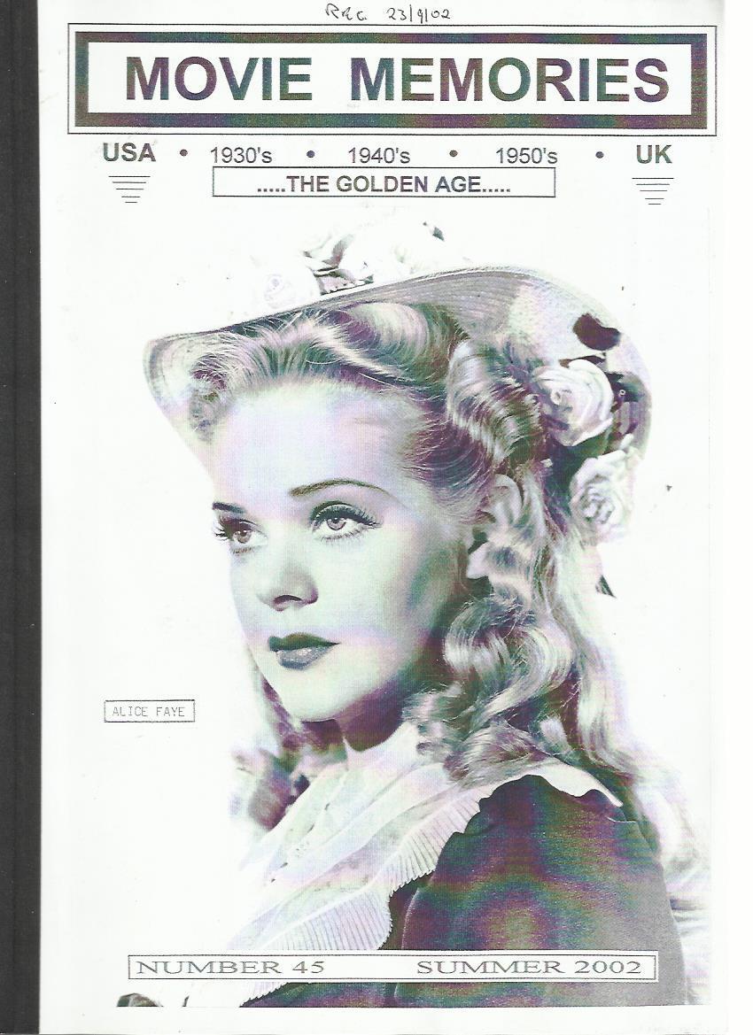 MOVIE MEMORIES magazine side cover Issue 45 Summer 2002