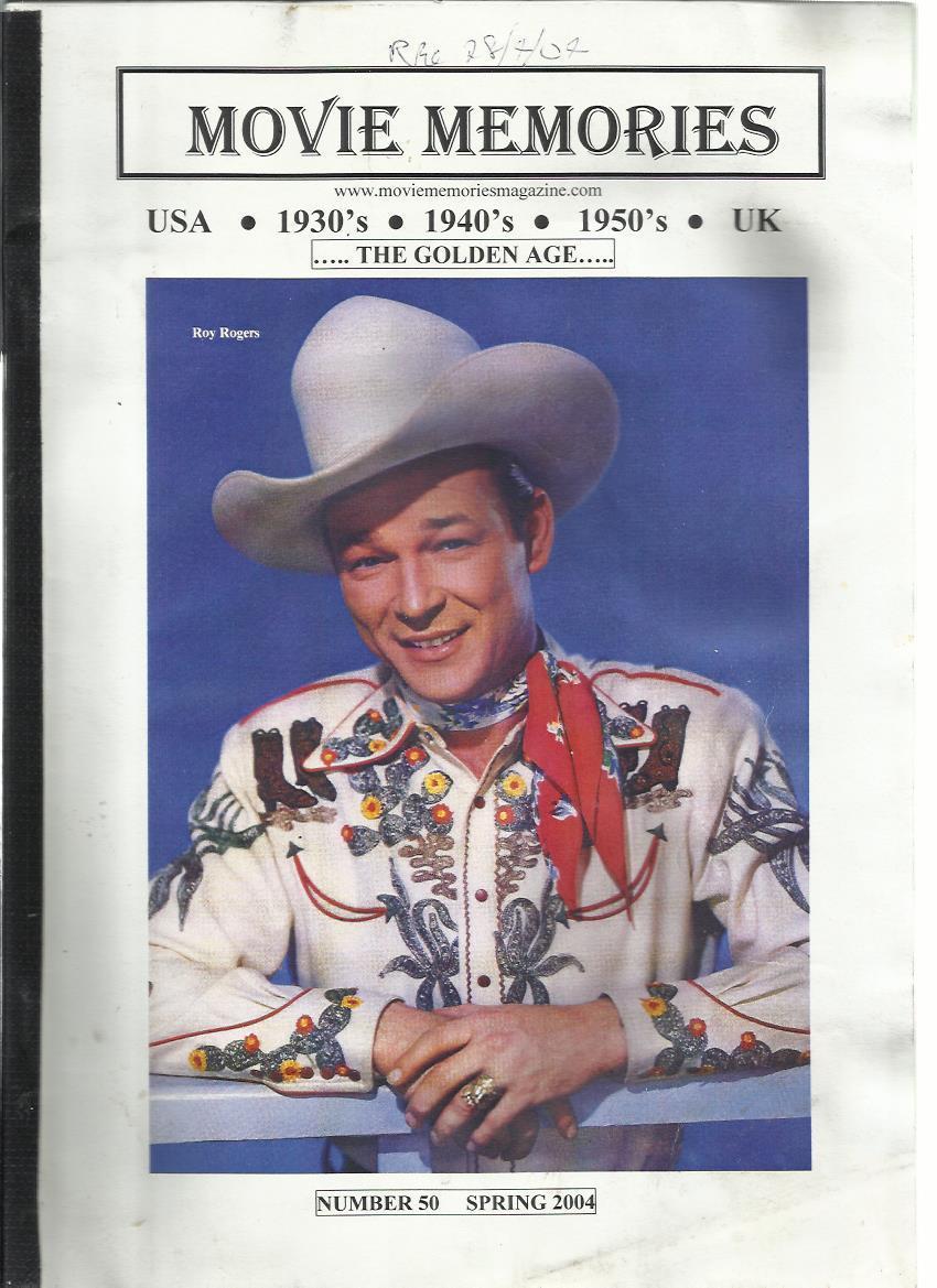 MOVIE MEMORIES magazine side cover Issue 50 Spring 2004