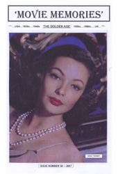 MOVIE MEMORIES magazine side cover Issue 59 Spring 2007