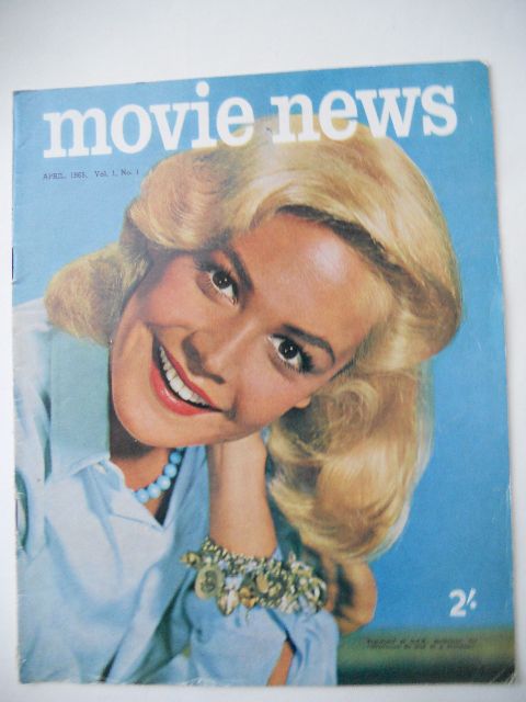 MOVIE NEWS (Au) magazine side cover  Vol 1 # 1 April 1965