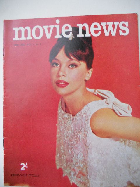 MOVIE NEWS (Au) magazine side cover  Vol 1 # 3 June 1965