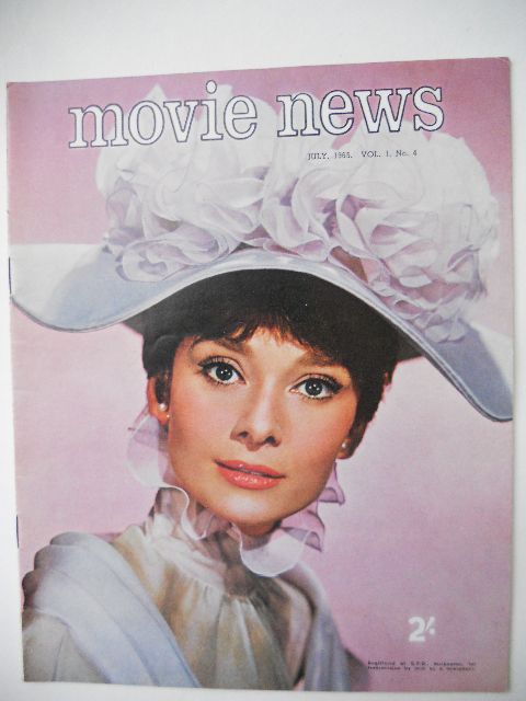 MOVIE NEWS (Au) magazine side cover  Vol 1 # 4 July 1965