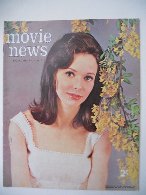 MOVIE NEWS (Au) magazine side cover  Vol 1 # 5 August 1965