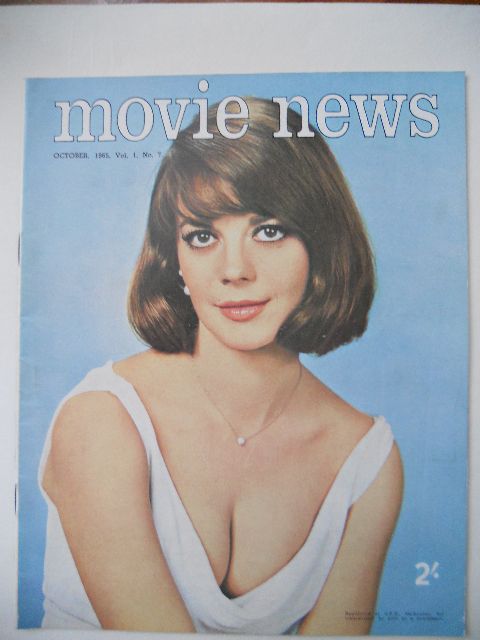 MOVIE NEWS (Au) magazine side cover  Vol 1 # 7 October 1965