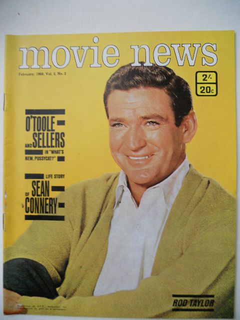 MOVIE NEWS (Au) magazine side cover  Vol 2 # 2 February 1966