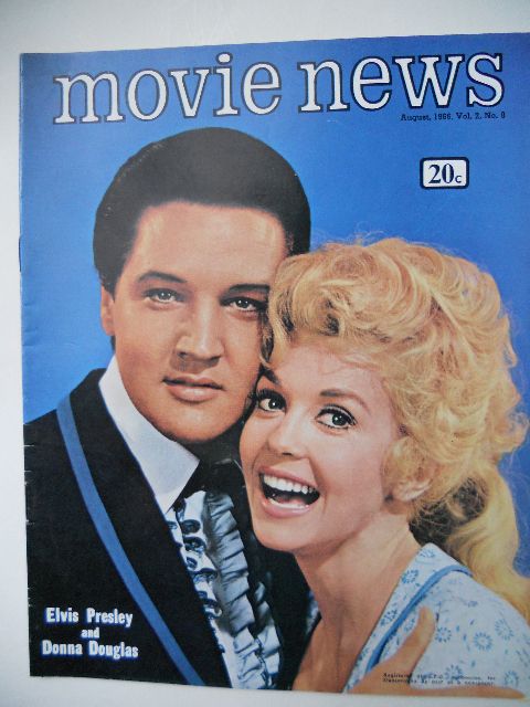 MOVIE NEWS (Au) magazine side cover  Vol 2 # 8 August 1966