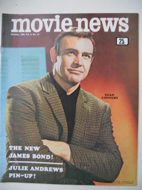 MOVIE NEWS (Au) magazine side cover  Vol 2 # 10 October 1966