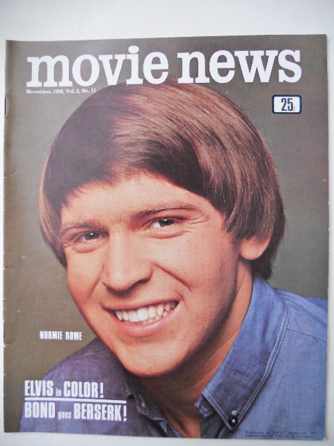 MOVIE NEWS (Au) magazine side cover  Vol 2 # 11 November 1966