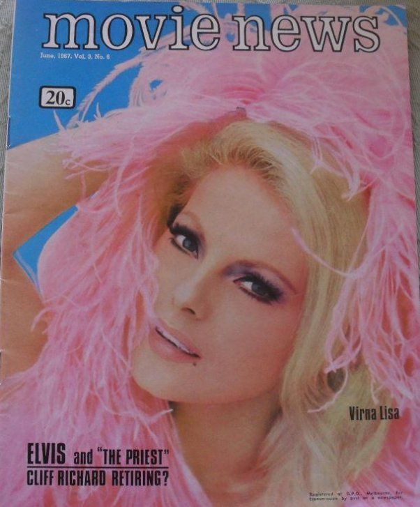 MOVIE NEWS (Au) magazine side cover  Vol 3 # 6 June 1967