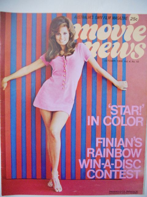 MOVIE NEWS (Au) magazine side cover  Vol 4 # 10 October 1968