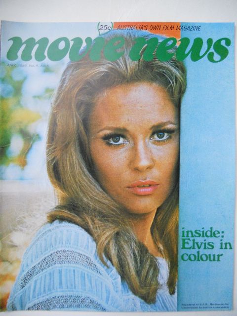 MOVIE NEWS (Au) magazine side cover  Vol 5 # 5 May 1969