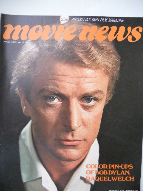 MOVIE NEWS (Au) magazine side cover  Vol 5 # 7 July 1969