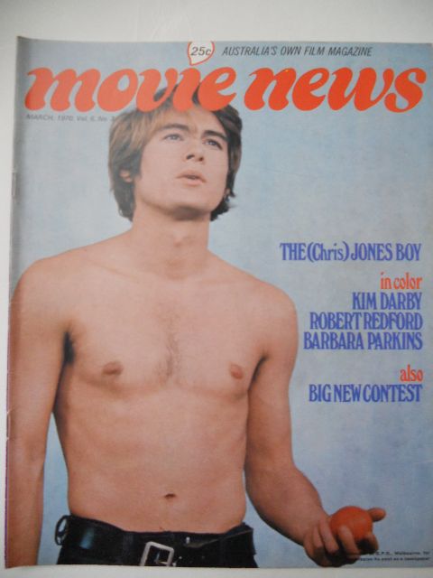 MOVIE NEWS (Au) magazine side cover  Vol 6 # 3 March 1970