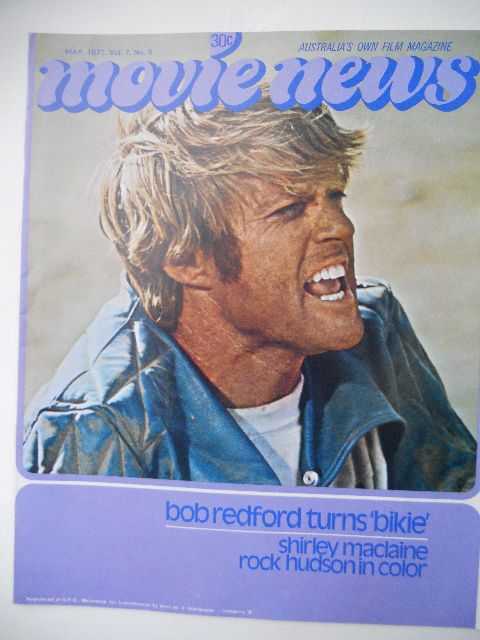 MOVIE NEWS (Au) magazine side cover  Vol 7 # 5 May 1971