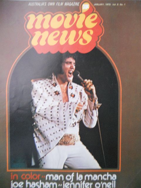 MOVIE NEWS (Au) magazine side cover  Vol 9 # 1 January 1973