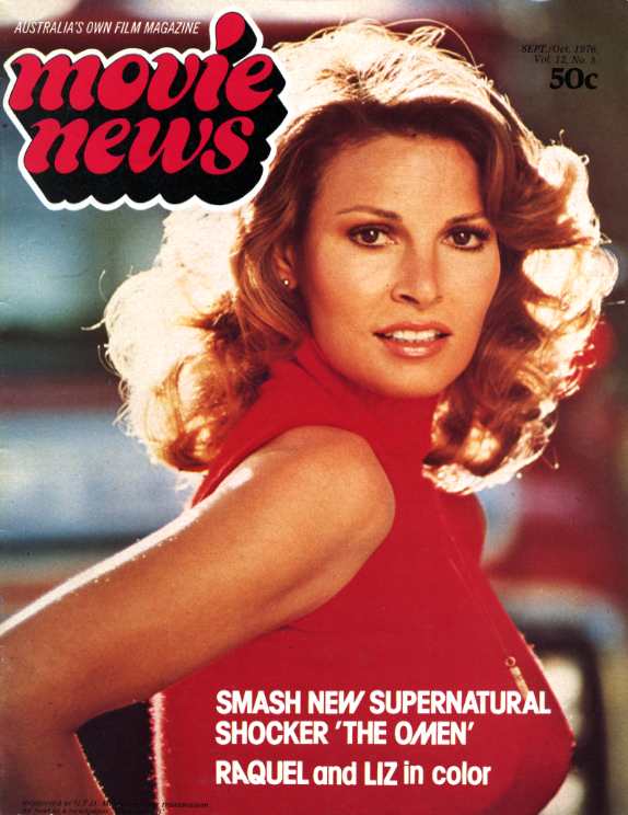 MOVIE NEWS (Au) magazine side cover  Vol 12 # 5 September/October 1976