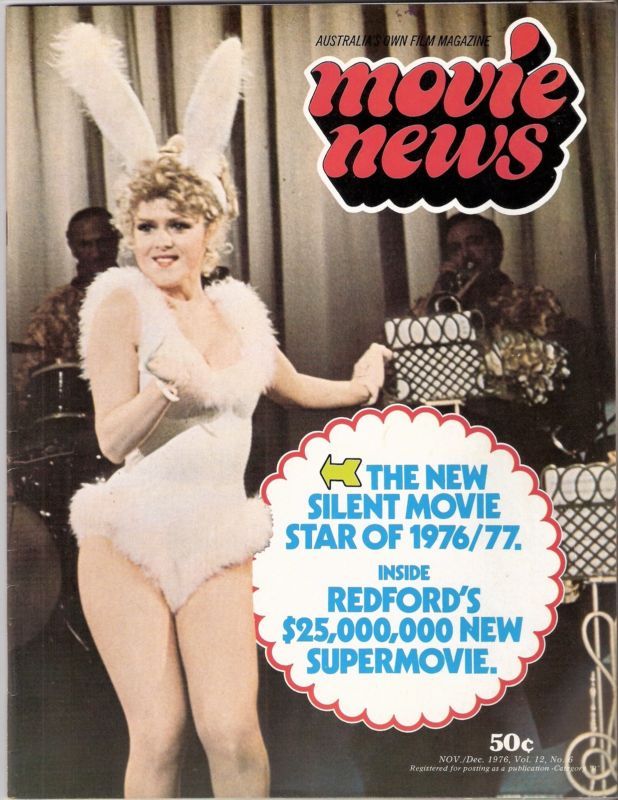 MOVIE NEWS (Au) magazine side cover  Vol 12 # 6 November/December 1976