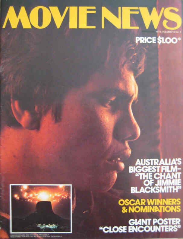 MOVIE NEWS (Au) magazine side cover  Vol 14 # 2 April/May 1978