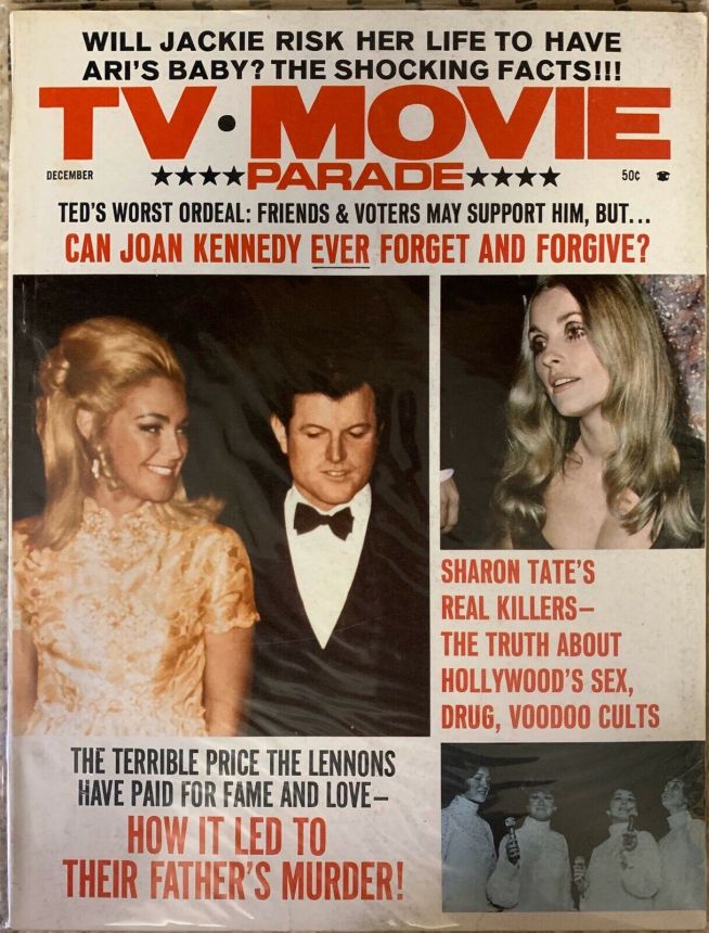 MOVIE PARADE magazine side cover December 1969
